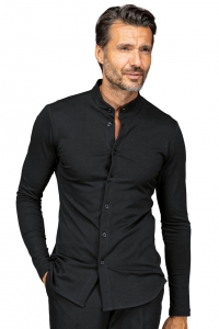 Foto Camicia Unisex Portorico Jersey Nero