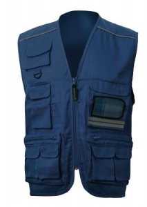 Foto Gilet Multitasche Leggero blu