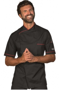 Foto GIACCA CHEF DUBAI nero+rosso