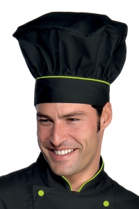 Foto Cappello Cuoco Nero+verde Mela